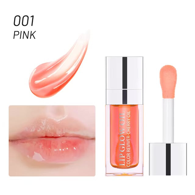 Mirror Water Lip Glaze Long-lasting Waterproof Crystal Jelly Oil Lip Tint Moisturizing Non-stick Cup Lip Glow Oil Care Cosmetics