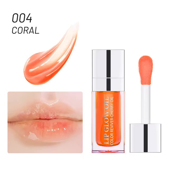 Mirror Water Lip Glaze Long-lasting Waterproof Crystal Jelly Oil Lip Tint Moisturizing Non-stick Cup Lip Glow Oil Care Cosmetics