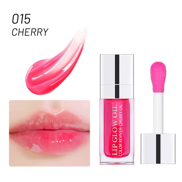 Mirror Water Lip Glaze Long-lasting Waterproof Crystal Jelly Oil Lip Tint Moisturizing Non-stick Cup Lip Glow Oil Care Cosmetics