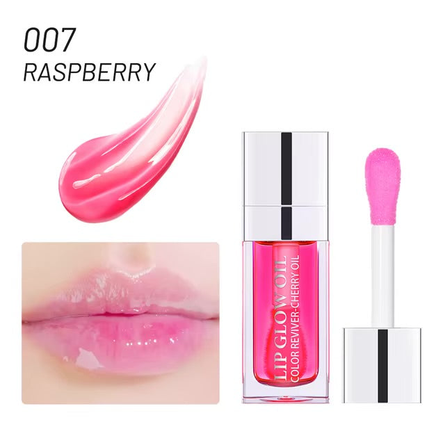 Mirror Water Lip Glaze Long-lasting Waterproof Crystal Jelly Oil Lip Tint Moisturizing Non-stick Cup Lip Glow Oil Care Cosmetics