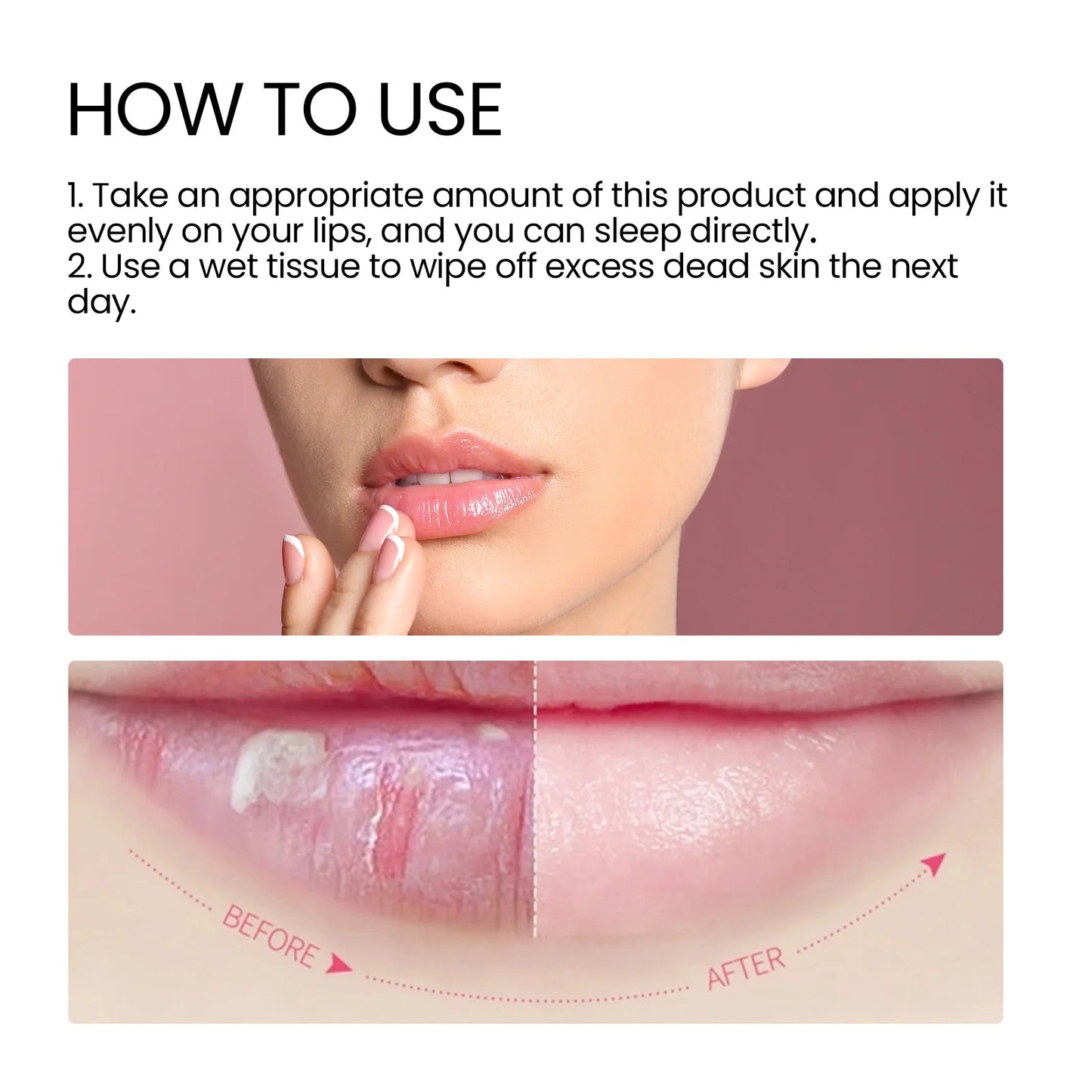 EELHOE Strawberry Lip Mask Night Sleep Nourishing Maintenance Moisturizing Lips Gloss Repair Skin Care Cream Cosmetics Lipsticks