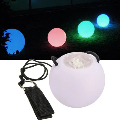 1Pc LED Multi-Colored Glow POI Thrown Balls Light Up For Party Dance Hand Props